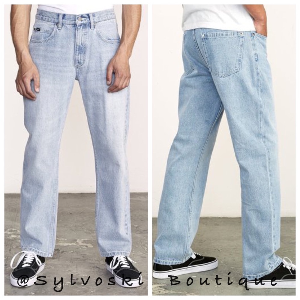 🔥RVCA AMERICANA RELAXED FIT DENIM NWT - Picture 2 of 4